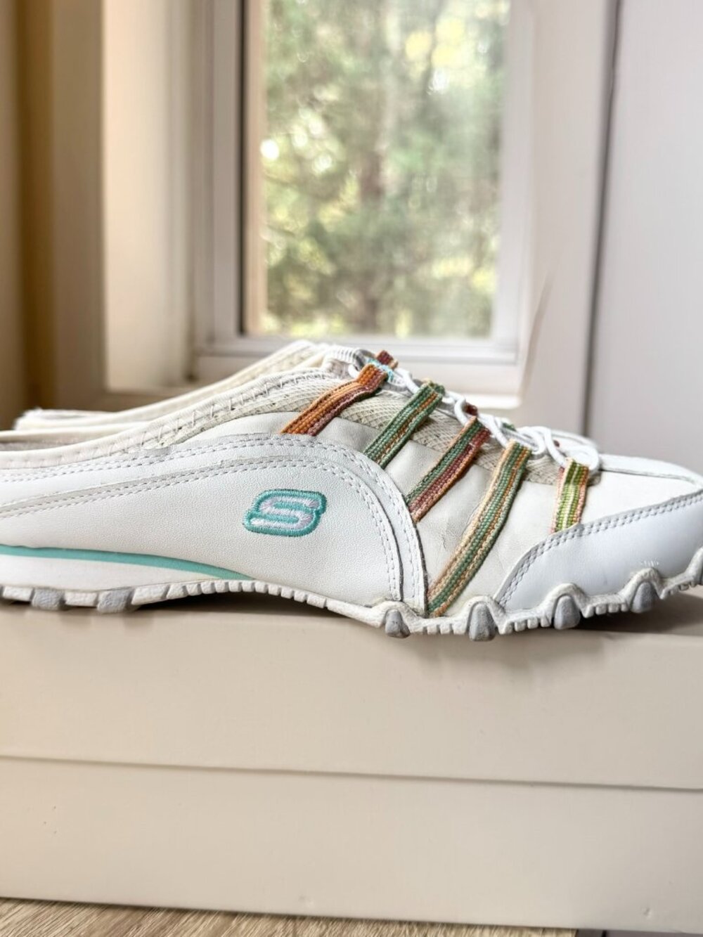 Vintage Sketchers Bungee Sneaker Mules Womens Size 7.5